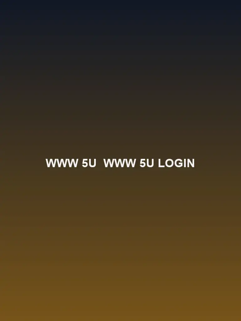 Www 5U login